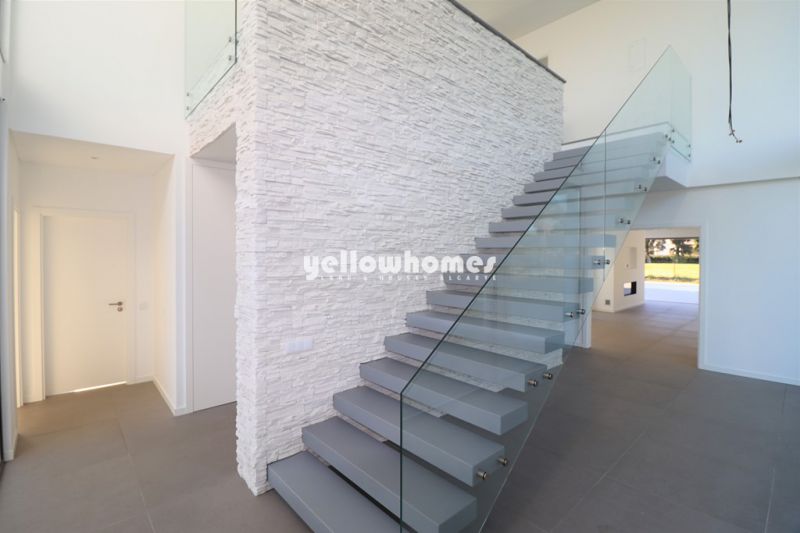 Unique contemporary villa under construction frontline golf in Vila Sol 